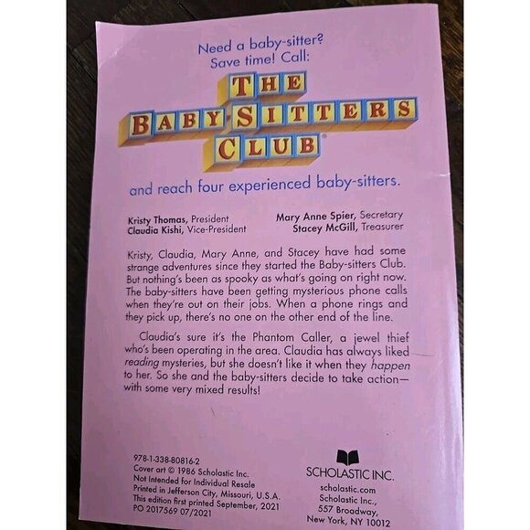 Claudia and the Phantom Phone Calls (the Baby-Sitters Club #2) by Ann M. Martin - Picture 4 of 4